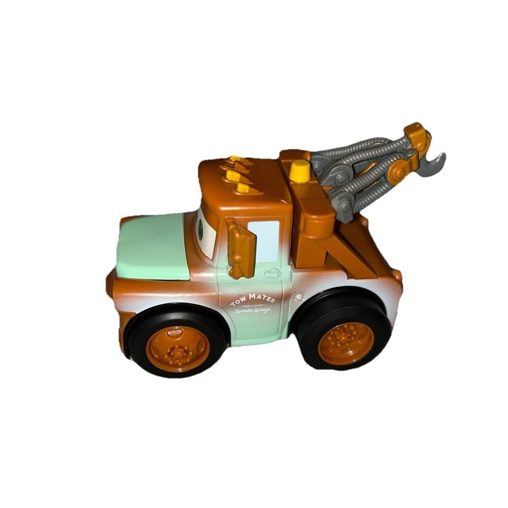 Disney Parks Pixar Cars Push & Go Talking Mater Vehicle Toy Tested